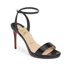 Christian Louboutin Loubi Queen Ankle Strap Sandal.